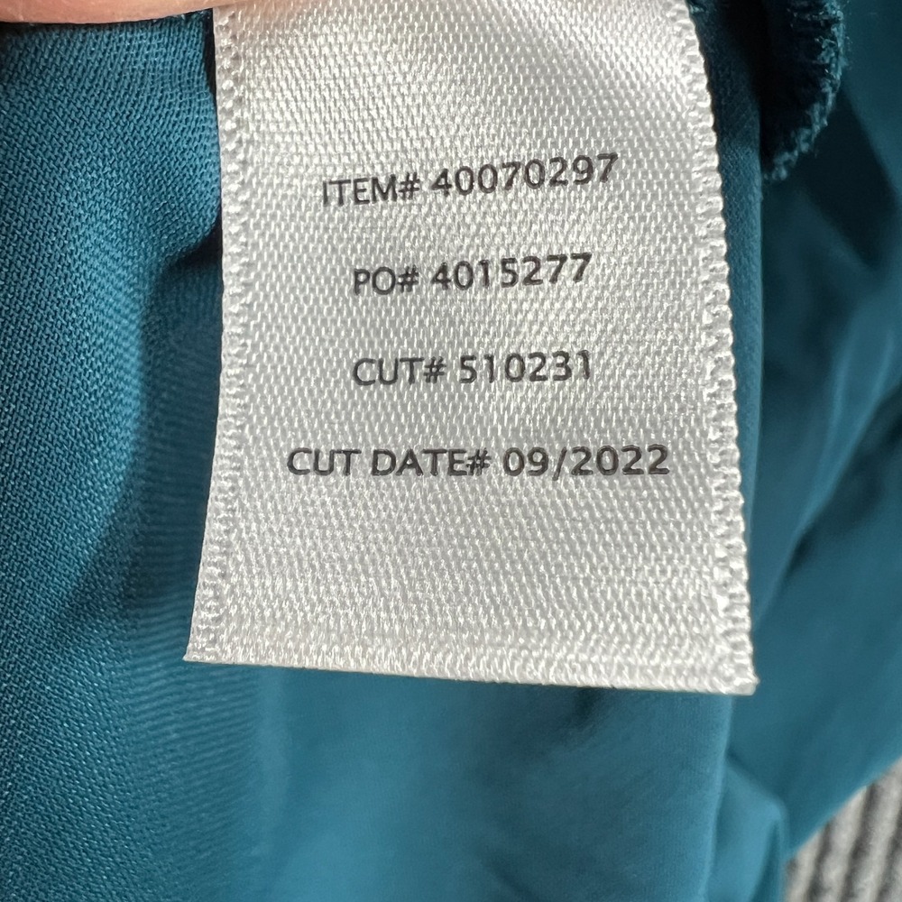 Torrid Maxi Dress Womens 3 Teal Collared V Neck Long Sleeve Plus Size Flowy New - Picture 10 of 10